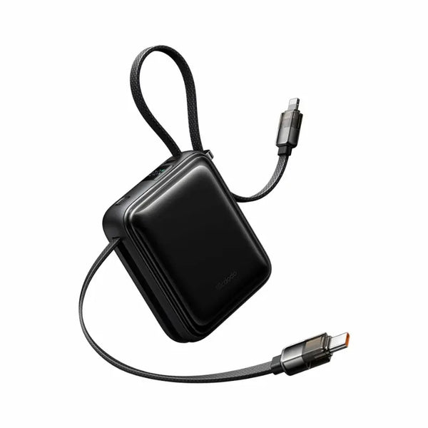 Mcdodo Mini Power Bank 10000mAh capacity 22.5W power output with built-in cable
