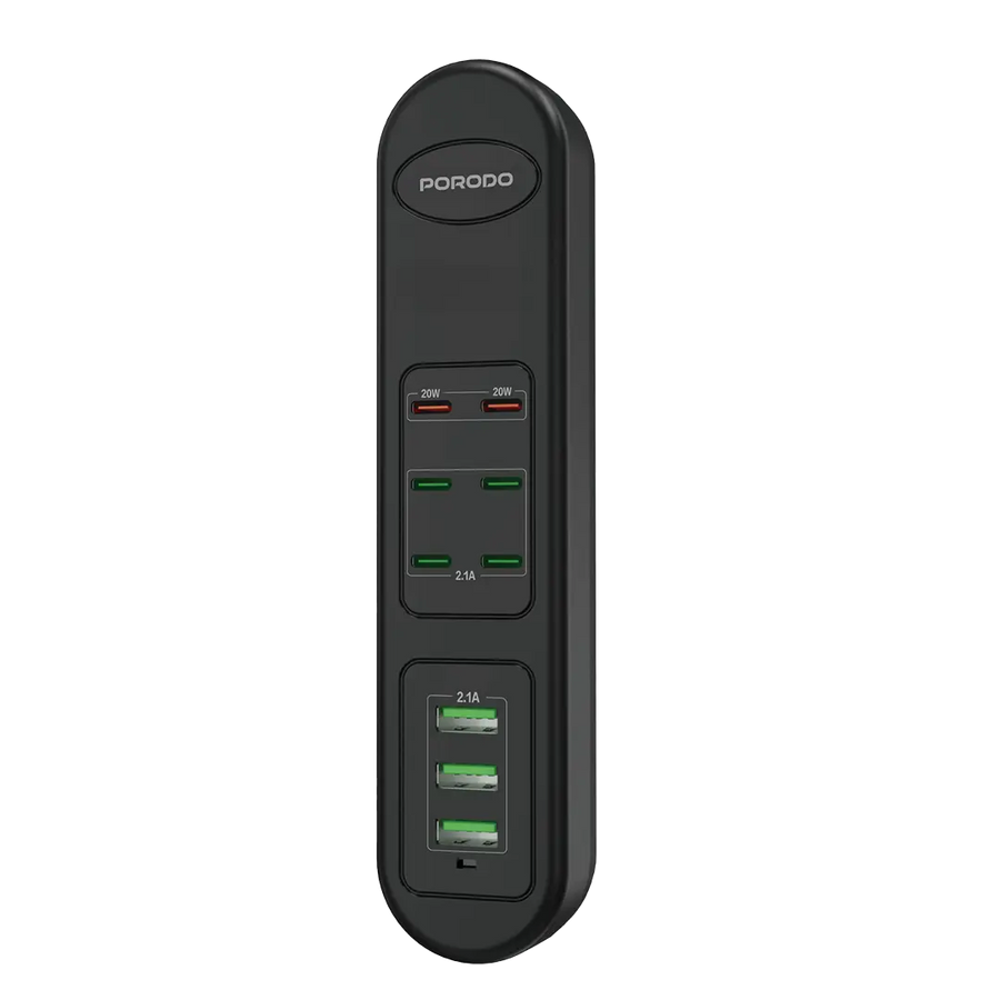 Porodo 50W PDx6 USBx3 Fast Charging Strip UK (2m Wire)