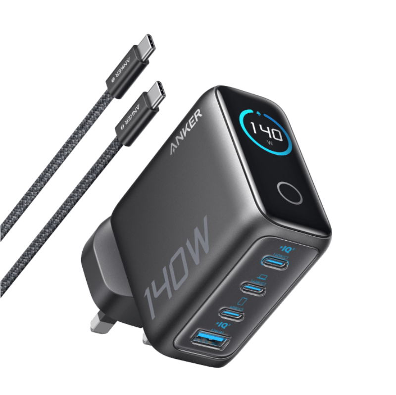 Anker Zolo Charge 140W 3C 1A GaN With 1.5m USB-C Cable