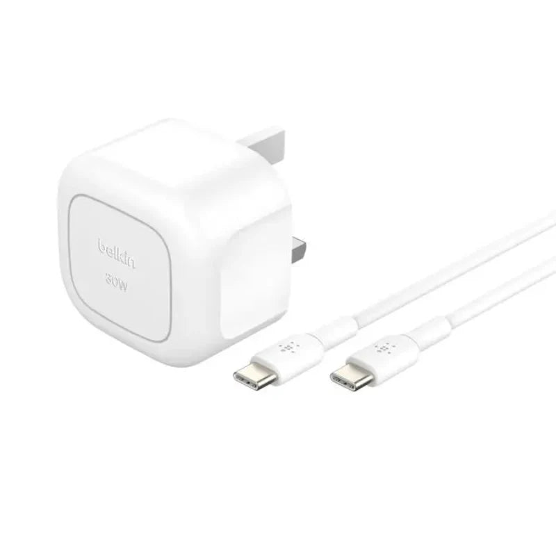 Belkin BoostCharge Compact USB-C Charger 30W + USB-C