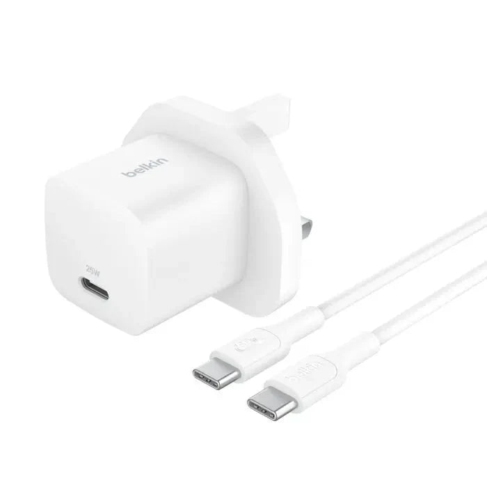 Belkin BoostCharge USB-C Wall Charger 25W + USB-C to USB-C Cable