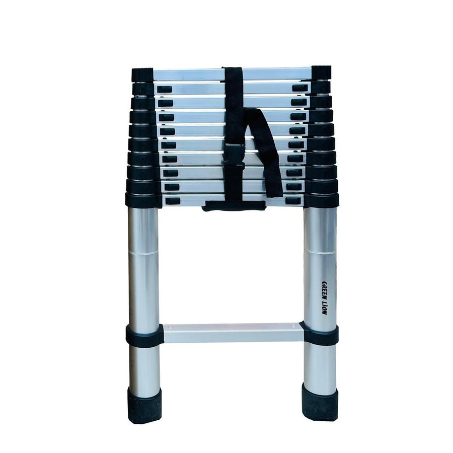 Green Lion Telescopic Ladder 3.2m Single Side Gray