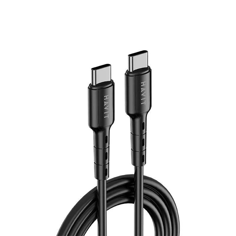 Havit CB6235 USB C to C 60W Fast Charging Cable 1m كيبل