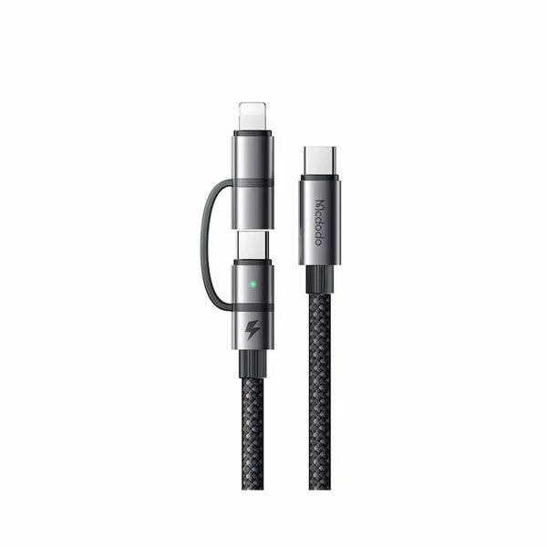 Mcdodo 2 in 1 USB 3 Cable USB-C to USB-C+LTG 1.2M