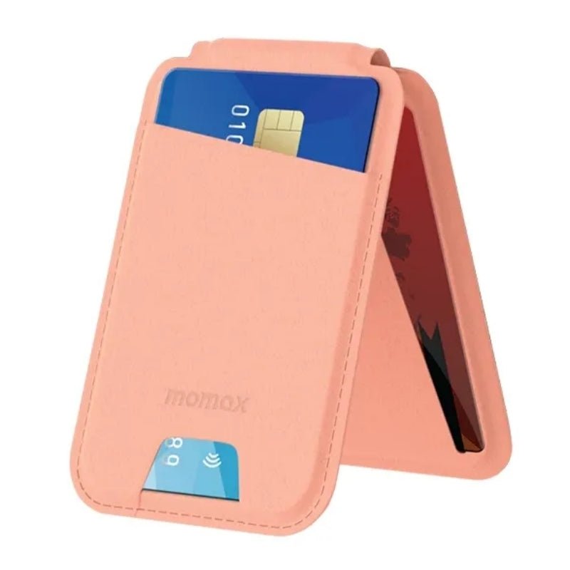 Momax Wallet Magnetic Card Holder With Stand محفظة بطايق و استاند