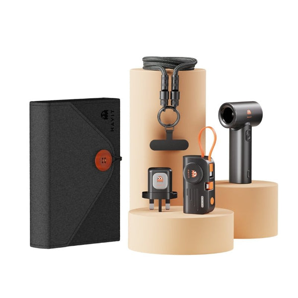 Havit STK011 UK Charger Kit مجموعة شحن مع بلور
