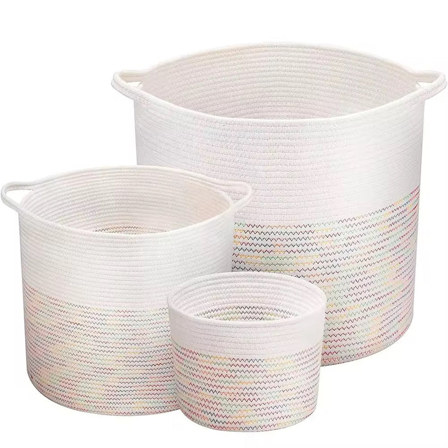 Wholesale Rope Basket Cotton سلة منسوجة من القطن