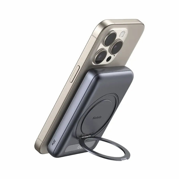 Mcdodo 20W Magnetic Metal Power Bank 10000mAh Battery 360-degree Rotating Battery Holder