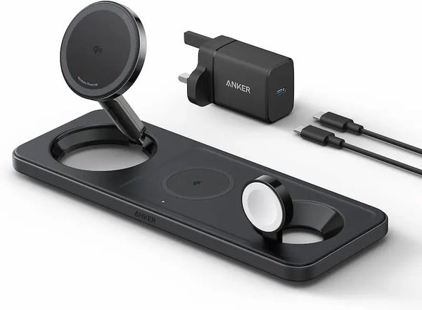 Anker MagGo Wireless Charging Station 3-in-1 Qi2 15W