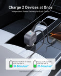 Anker Nano Car Charger 75W USB-C Port with Built-In USB-C Cable - 3