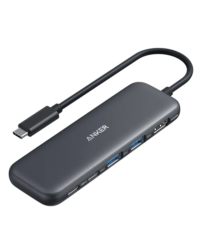 Anker 5-in-1 Multi-Port Adapters USB-C Connector with 4K HDMI & 100W Power Charger