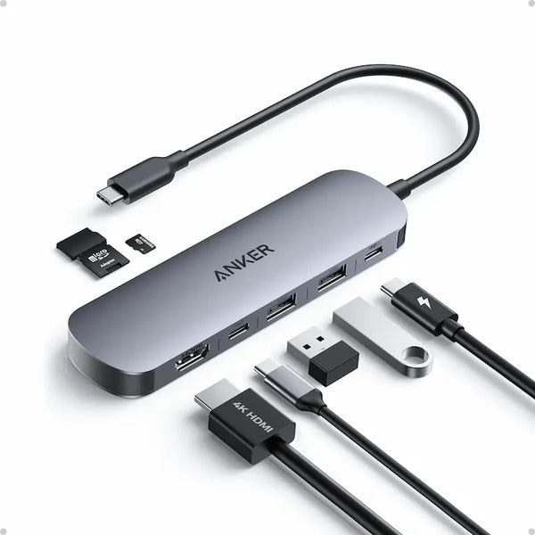 Anker USB C Hub 7-in-1 Multi-Port USB Adapter for Laptops