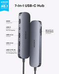 Anker USB C Hub 7-in-1 Multi-Port USB Adapter for Laptops - 2