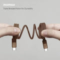 Momax Bundle Set 30W 1-Port GaN Charger + 60W USB-C to USB-C Magnetic Cable - 3