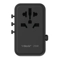Momax World+ 25W 3-Port with Built-in USB-C Cable + AC Travel Adaptor - 2