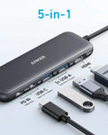 Anker 5-in-1 Multi-Port Adapters USB-C Connector with 4K HDMI & 100W Power Charger - 2