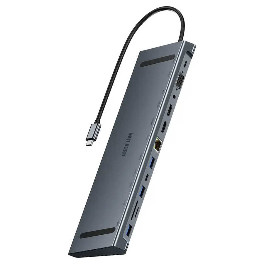 Green Lion 12 in 1 4K HDMI Ethernet USB-C HUB