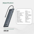Green Lion 12 in 1 4K HDMI Ethernet USB-C HUB - 4