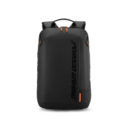 Porodo Gaming Water-Resistant PU Laptop Backpack With USB-C Port - Black