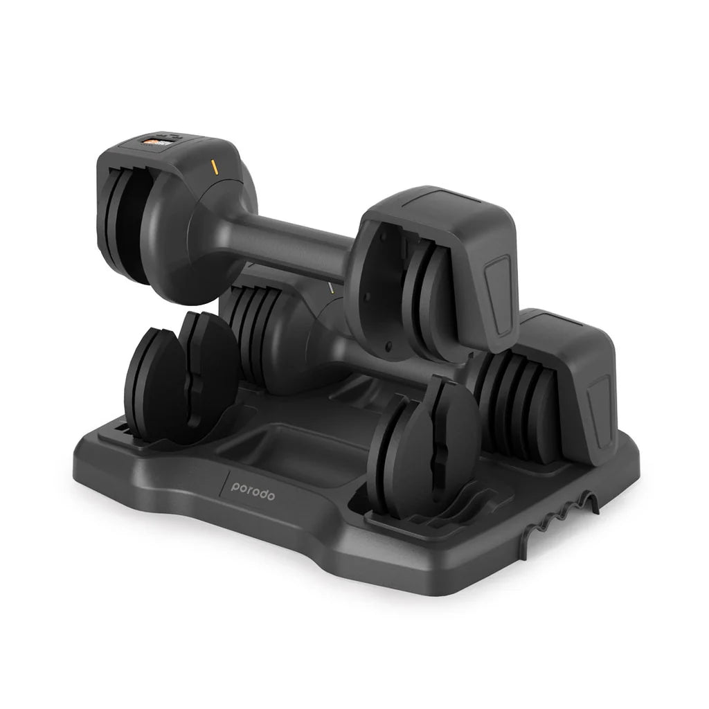 Porodo 12.5 LB Double Adjustable Smart Dumbbell