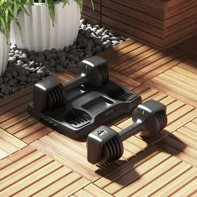 Porodo 12.5 LB Double Adjustable Smart Dumbbell