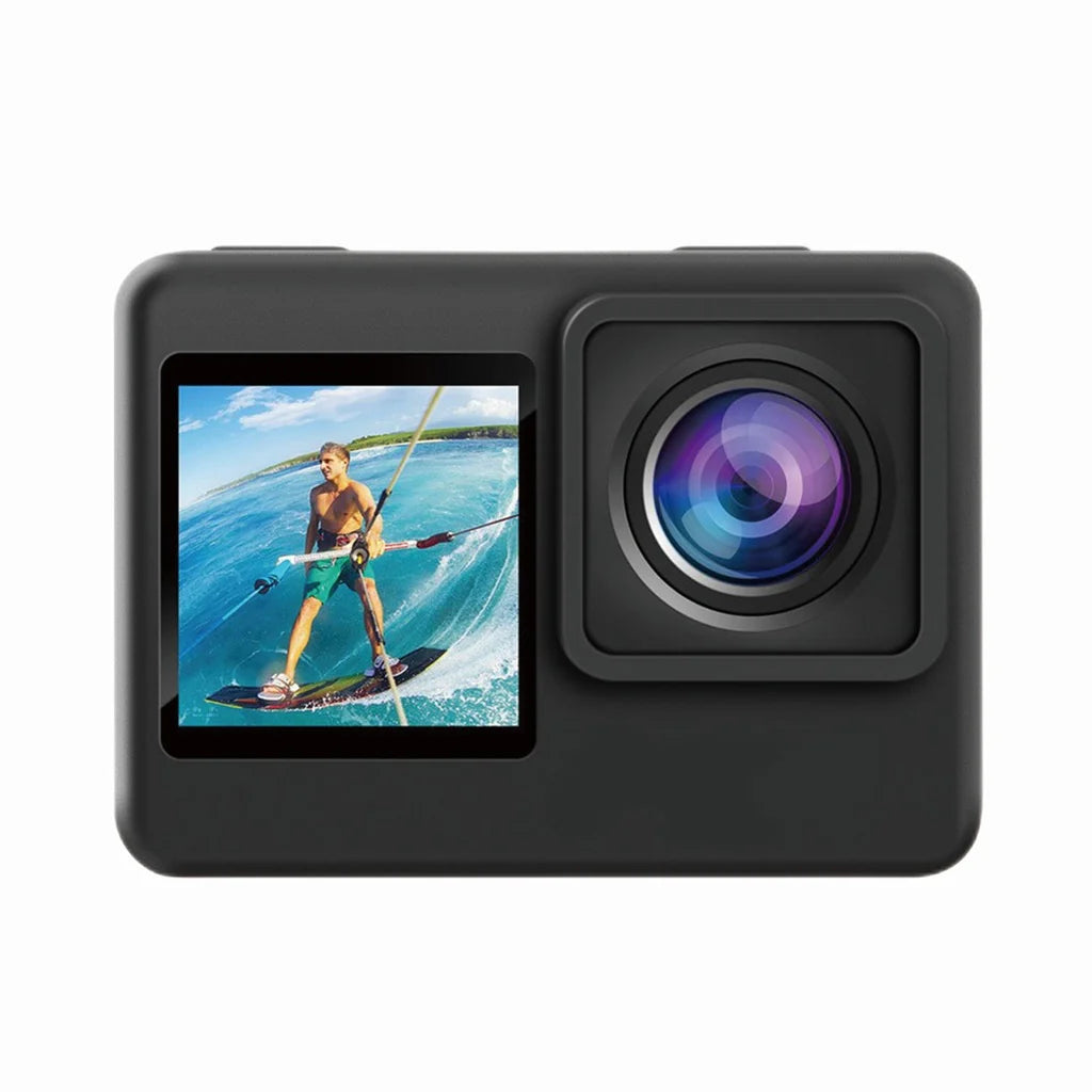 Porodo Lifestyle Waterproof 4K Action Camera 900mAh - Black كامرة بدقة عالية