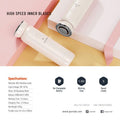 Prodo Lifestyle Cordless & Portable Foot Callus Remover
SKU:  PD-LSMFCR
EAN: 7267547497820 - 4