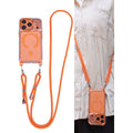 iPhone 17 Pro Max Clear Orange MagSafe Case with Strap - 3