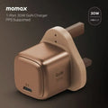 Momax Bundle Set 30W 1-Port GaN Charger + 60W USB-C to USB-C Magnetic Cable - 2