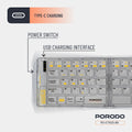 Porodo Transparent Bluetooth Folding Keyboard - 4