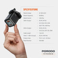 Porodo PD35W GaN Display Screen USB+C Fast Charger UK Plug - 4