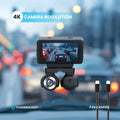Powerology 3″ Touch Screen 4K Dash Camera 1.5m Type-C cable - 2