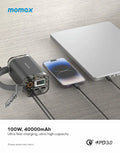 Momax iPower Stone Mini Outdoor Power Station 40000mAh 100W - 7
