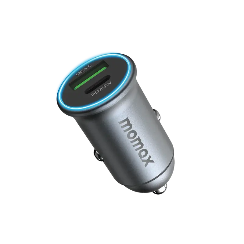 Momax MoVe 30W Dual-Port Car Charger