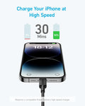 Anker 322 USB-C to LTG Braided Cable 6ft - 3