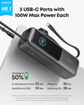 Anker Laptop Power Bank (25K, 165W, Built-In and Retractable Cables) - 6