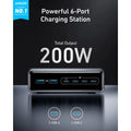 Anker Prime Supercharged Multi-Port Desktop Charging Station (200W, 6 Ports, GaN) - 2