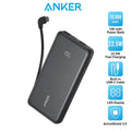 Anker Zolo Powerbank 10000mAh 22.5W Fast Charging Power Bank with Built-in USB-C Cable - 2