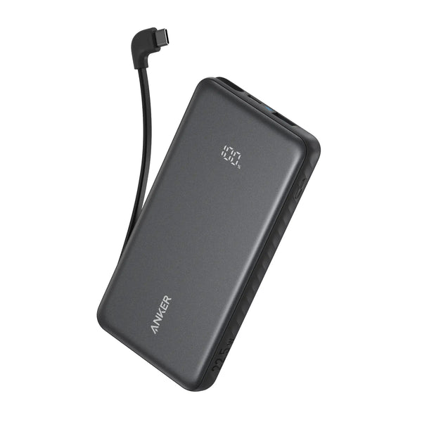 Anker Zolo Powerbank 10000mAh 22.5W Fast Charging Power Bank with Built-in USB-C Cable