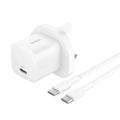 Belkin BoostCharge USB-C Wall Charger 25W + USB-C to USB-C Cable - 1