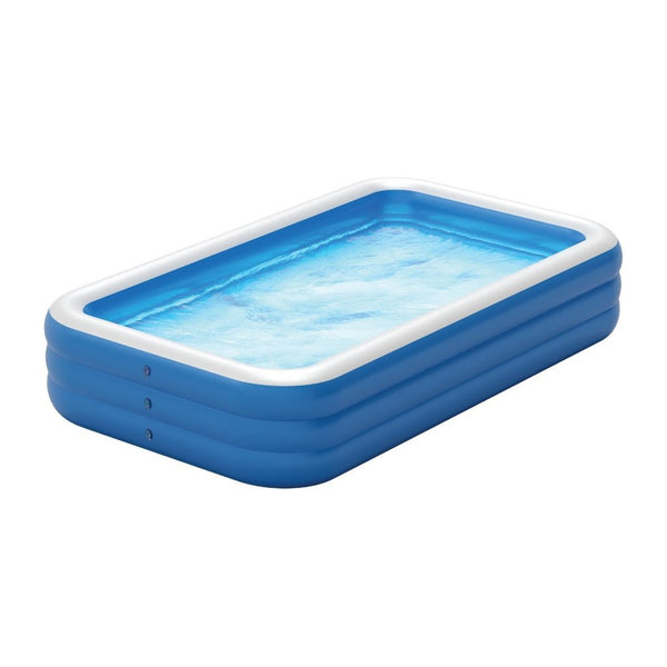 Green Lion Inflatable Big Swimming Pool Blue