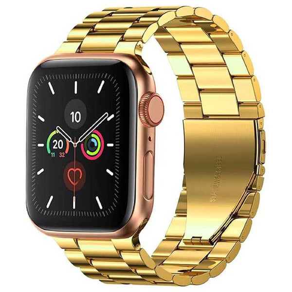 Green Lion Link Stainless Steel Watch Band 42/44/45/49MM GOLD
