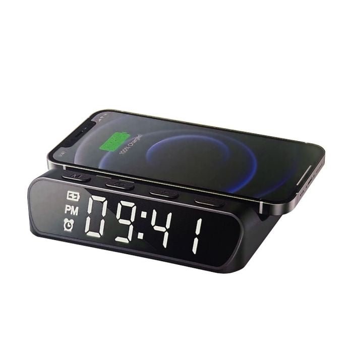 Havit W3031 Wireless Charger with Alarm Clock 15Wمنبه وشاحن لاسلكي