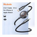 Mcdodo 2-in-1 USB-C to Lightning cable + Apple Watch charger, 36W, 1.5m - 3