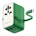 Momax World+ 25W 3-Port with Built-in USB-C Cable + AC Travel Adaptor - 5