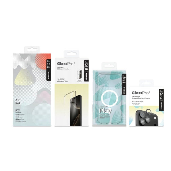 Momax iPhone 17 Pro Max Protection Bundle Set  مجموعة حماية كاملة