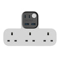 Momax Charge Work Flow T-shaped Extention 3 Socket with USB - 1