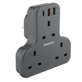 MOMAX ONEPLUG 3-Outlet T-shaped Extension Socket US6UK - 1