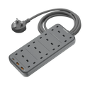 MOMAX ONEPLUG 8-Outlet Power Strip With 2X-USB + PD20W سيار كهربائي - 1