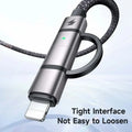 Mcdodo 2 in 1 USB 3 Cable USB-C to USB-C+LTG 1.2M - 2